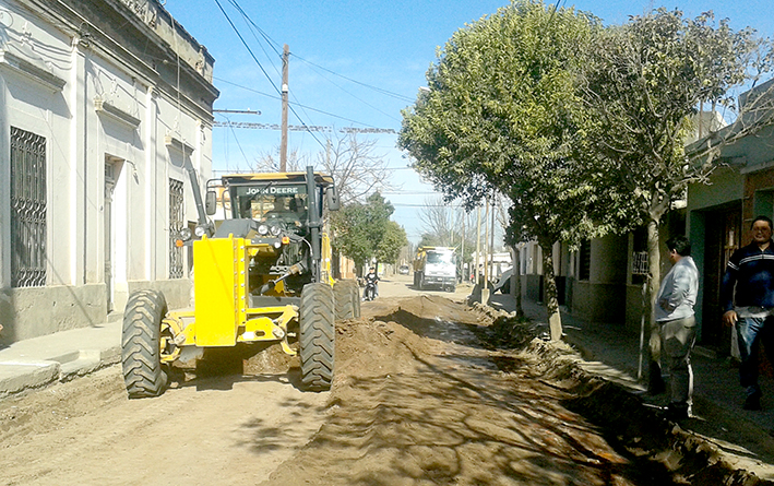 Comenzó la segunda etapa de la obra de pavimentación