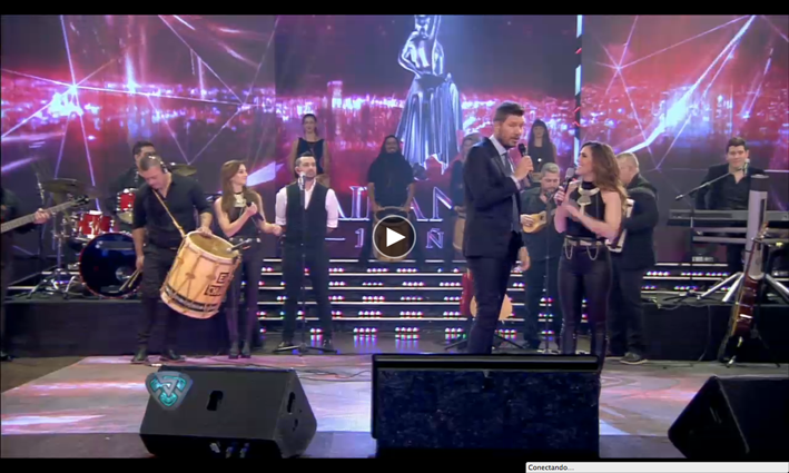 Pablo Cordero con Soledad en «Showmatch»