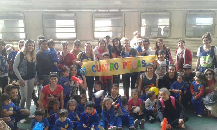 Niños visitaron el Zoológico de Córdoba y tuvieron su primera experiencia en tren