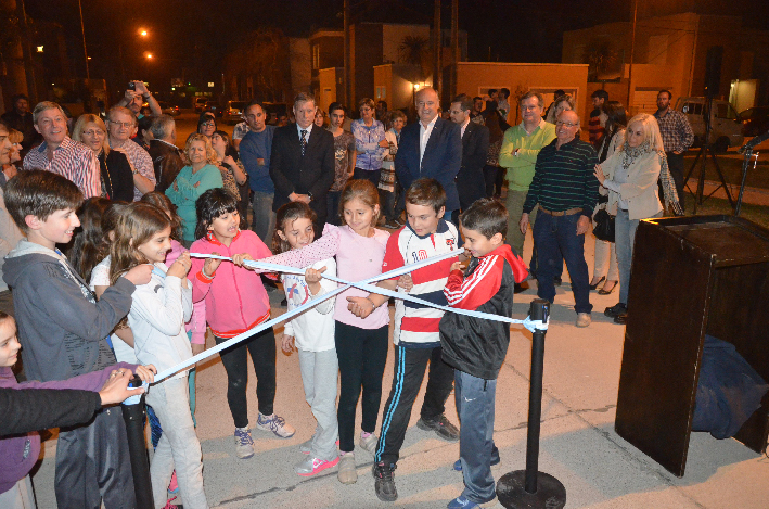 Inauguraron obra de pavimento