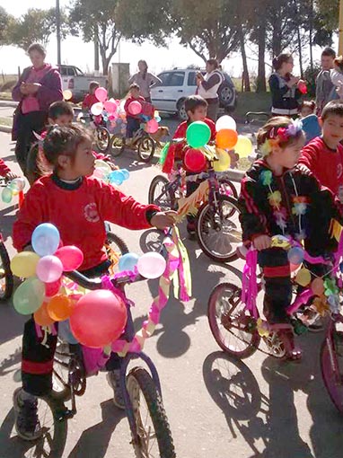 Tradicional bicicleteada