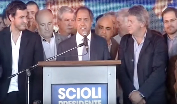 Desde Embalse, Scioli convocó a votar “lo seguro y previsible”