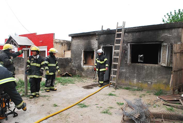 El fuego causó daños totales