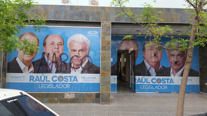 Repudian ataque vandálico a local de Unión por Córdoba