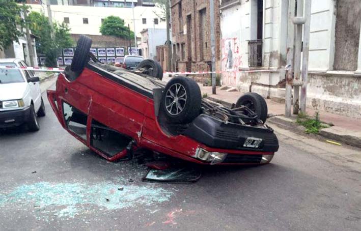 Colisionó un camionero