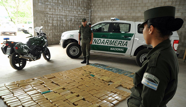 Incautaron más de 270 kilos de marihuana y hay dos detenidos