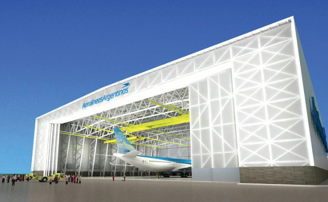 Aerolíneas Argentinas tendrá el hangar más grande de Sudamérica