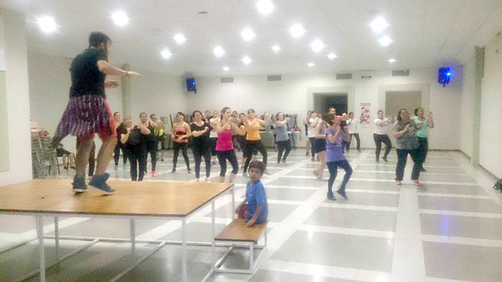 Zumba a beneficio de Santiago Tejada