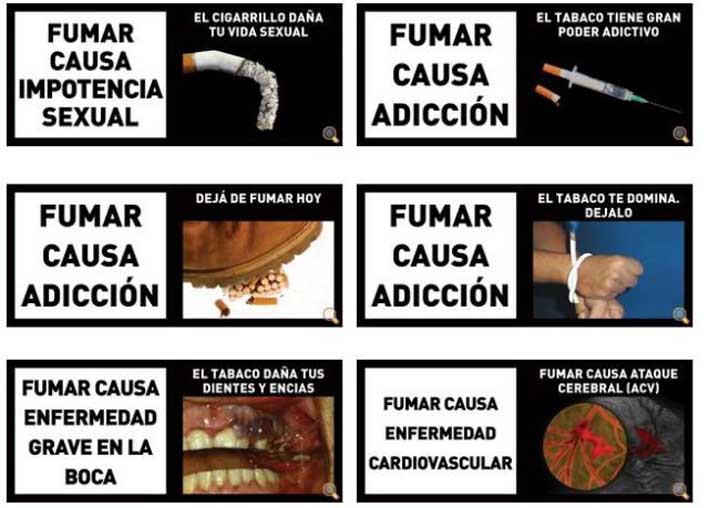 Renuevan imágenes de advertencias sanitarias en los productos del tabaco