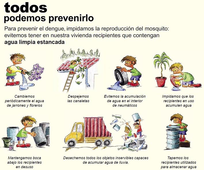 Recuerdan medidas de  prevención del dengue
