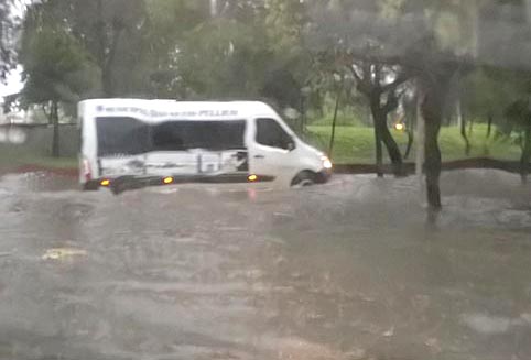 «Un mar» en pleno barrio Rivadavia