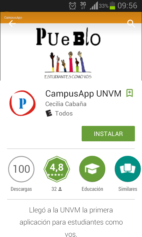 La primera aplicación para celulares sobre la UNVM ya está disponible