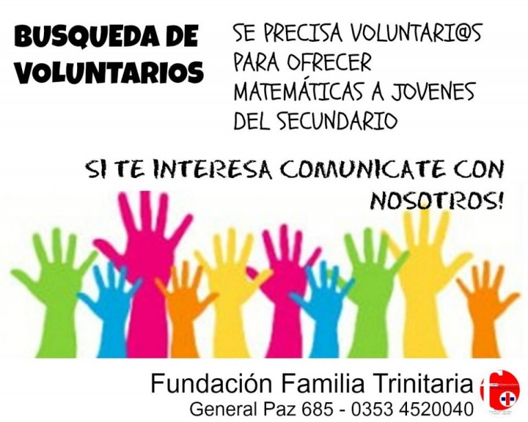 Buscan voluntarios para enseñar tres materias a jóvenes becados