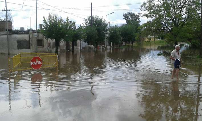 Las lluvias causaron inundaciones