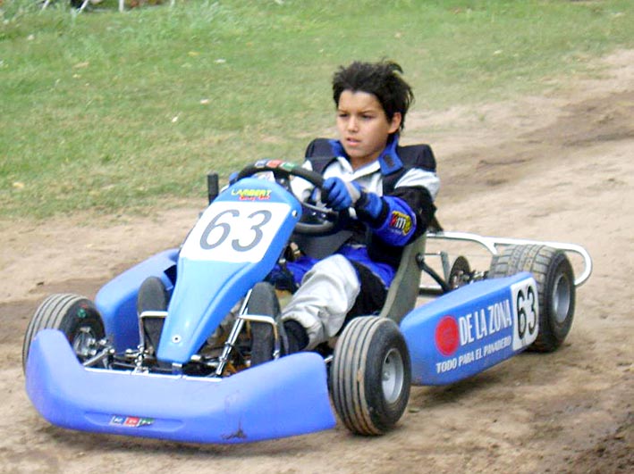 Alvaro Pedrón, en el podio