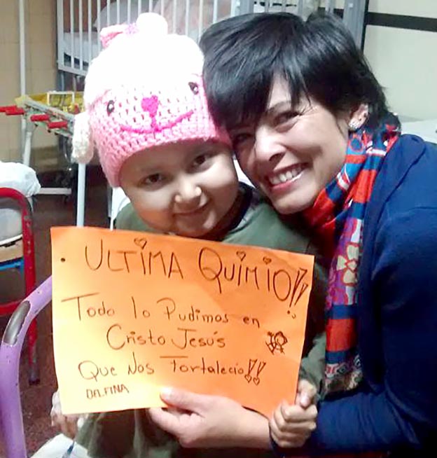 Delfina vuelve a casa