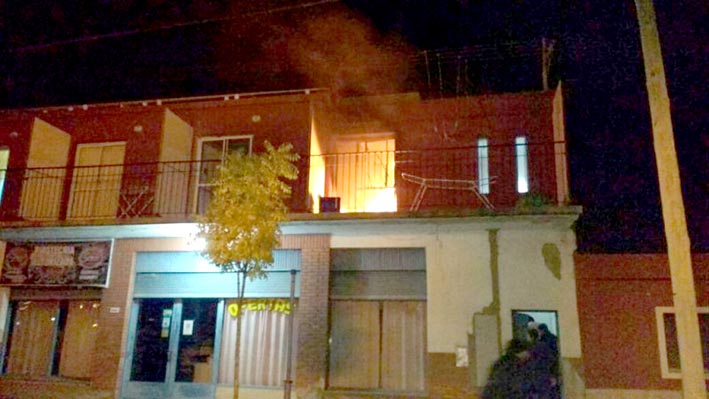 Incendio en un departamento