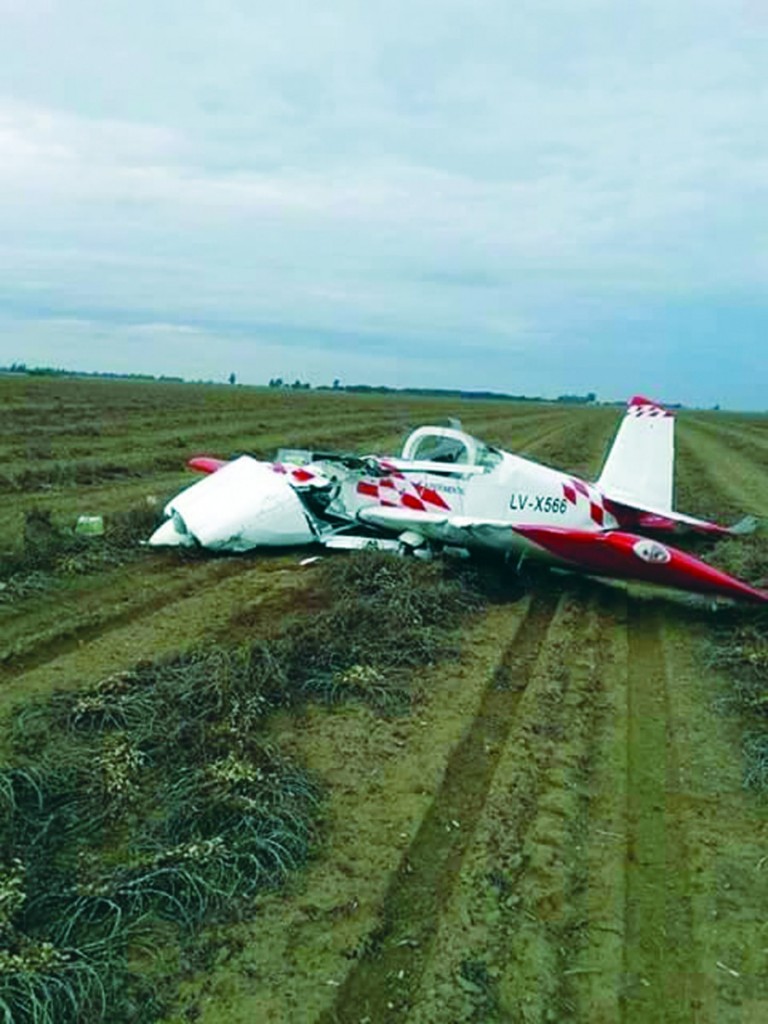 Es extremadamente grave el estado del piloto Falistocco