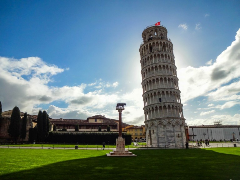 ¡Esta Pisa está inclinada!