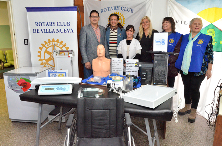 El municipio y el Rotary hicieron aporte de elementos al Hospital