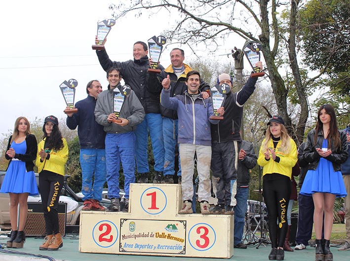 Altamirano, Echeverría y Galfrascoli en lo alto del podio en Valle Hermoso