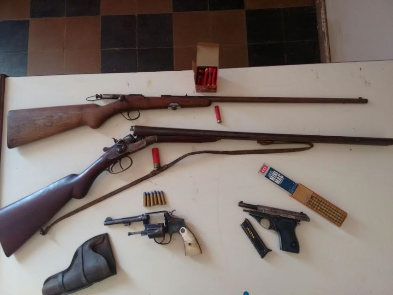 Secuestraron armas y municiones en Pilar