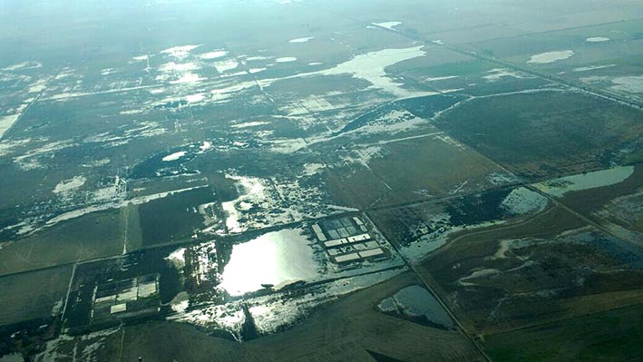 La zona está en riesgo climático