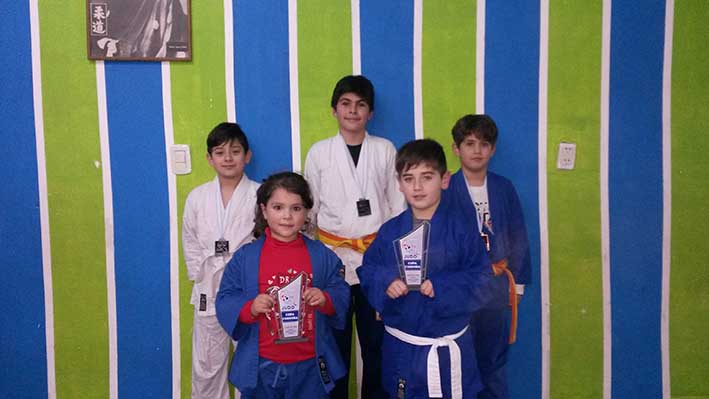Tres se subieron al podio
