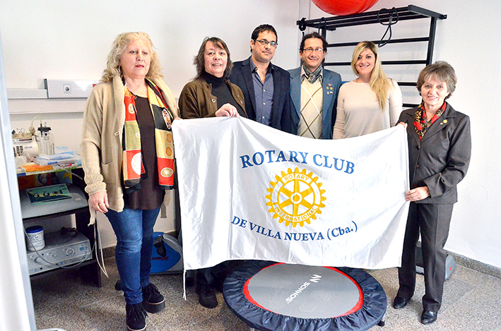 El Rotary Club equipó la sala de rehabilitación del Hospital