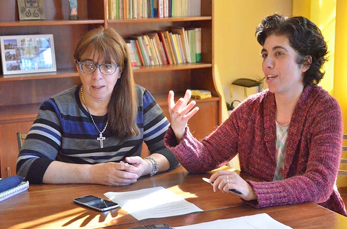 “Uno debe ser solidario desde que  abre los ojos”, dijo la titular de Cáritas