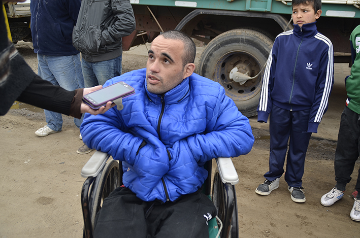 Reclamo del “trapito” baleado