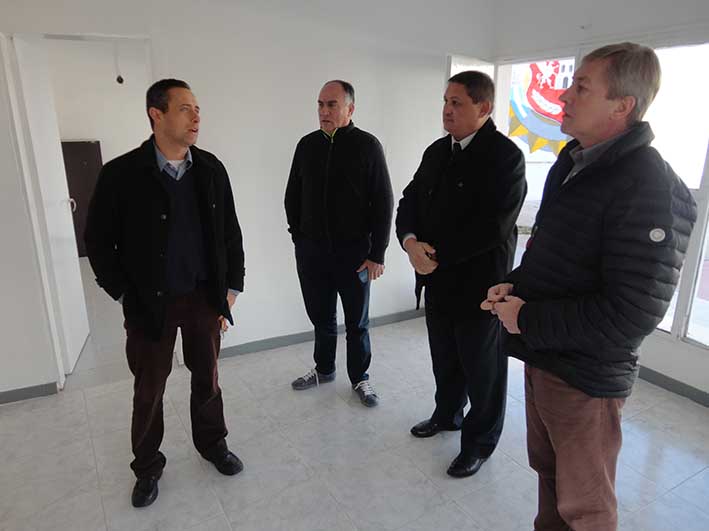 Carignano recorrió las instalaciones de la nueva Comisaría