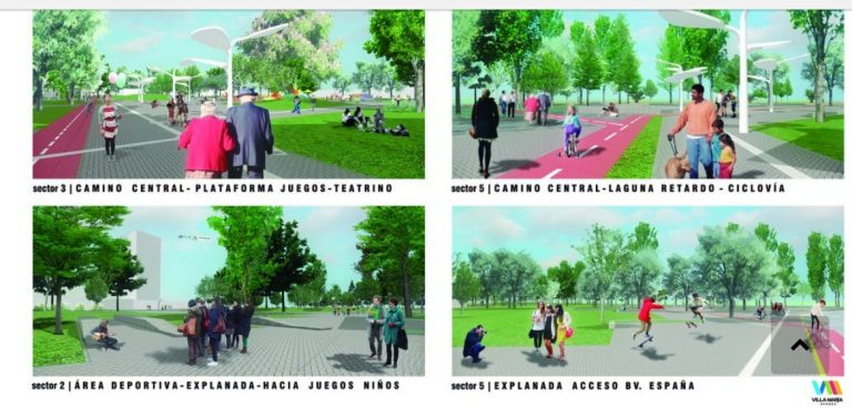 El Parque tendrá otro mobiliario, juegos modernos, laguna y largos senderos