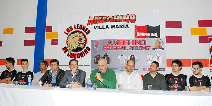 Ameghino presentó su plantel
