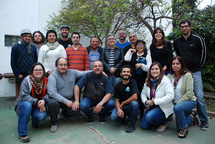 Trabajadores de prensa debaten en la ciudad