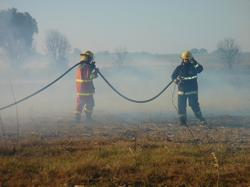 Incendios en una farmacia, una cerealera y en el predio ferroviario