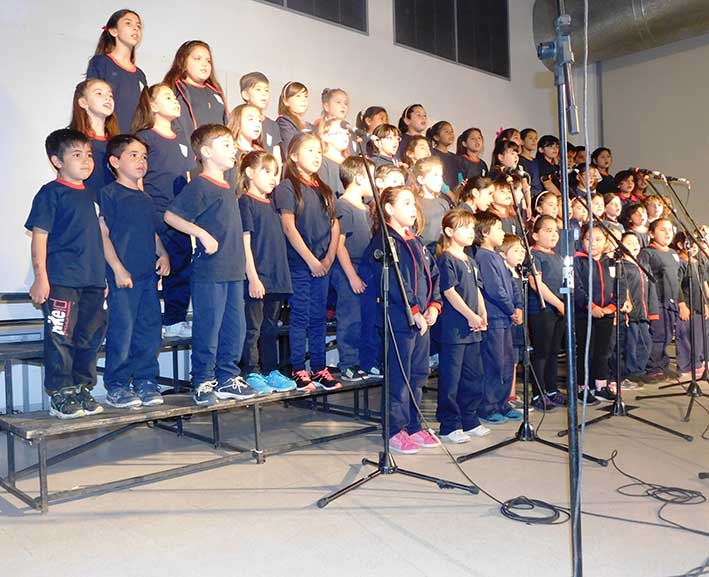 Cerca de 800 chicos participaron del Encuentro de Coros de Niños