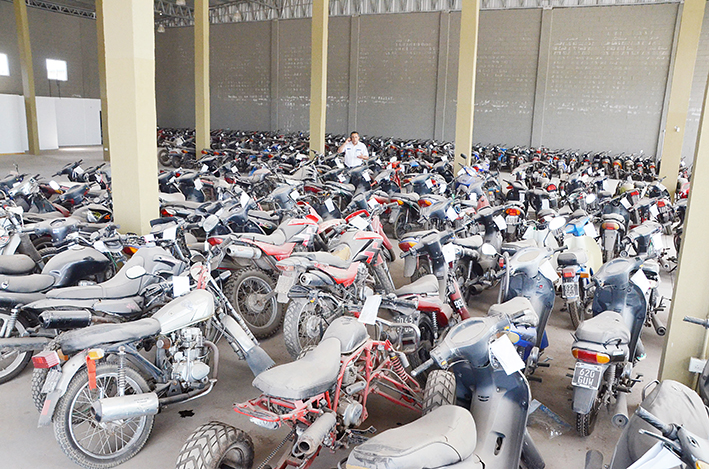 Rematarán 90 motocicletas retenidas