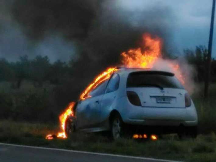 Choques, incendios y una brutal agresión