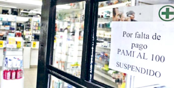 Crítica situación: farmacias no  atienden a los afiliados de PAMI