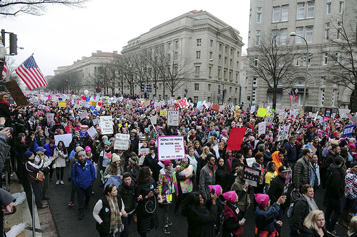 Apoyo villamariense a la protesta contra Trump