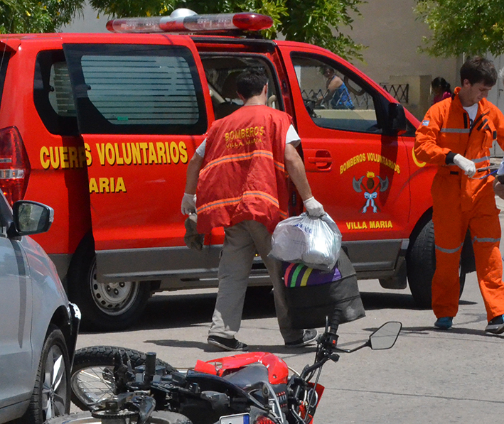 Ocho heridos en Villa María y dos en la zona por accidentes