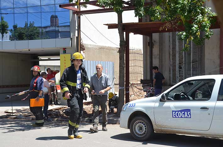 Alarma por un escape de gas