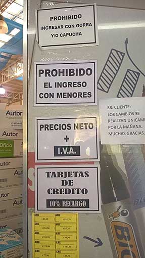 “Prohibido ingresar con niños”