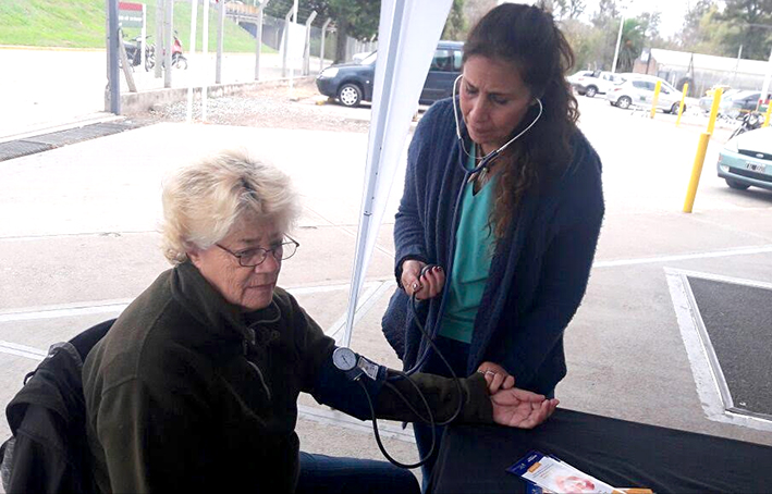 Realizaron controles de hipertensión a vecinos