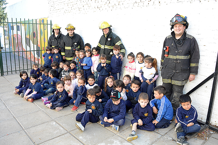 Realizaron simulacro en la Escuela San Martín