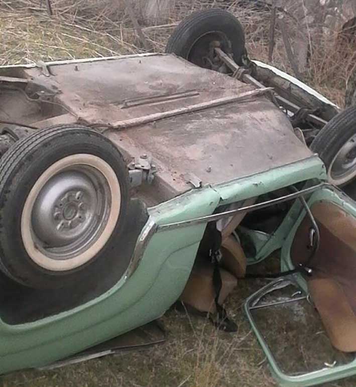 Espectacular accidente de un binomio villamariense