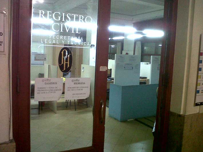 El Registro Civil abrirá sus puertas hoy y mañana