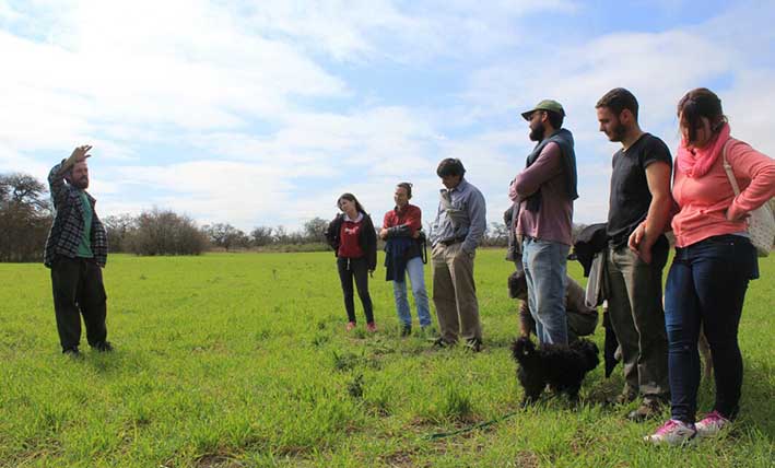 Productores agroecológicos se reunieron en campos de la zona