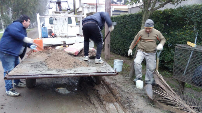 Retoman los trabajos de cordón cuneta